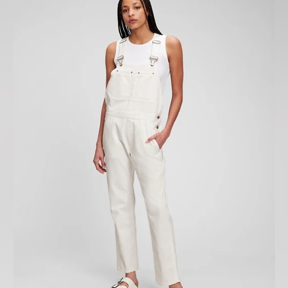 GAP Slouchy 100% Cotton Overalls with Washwell